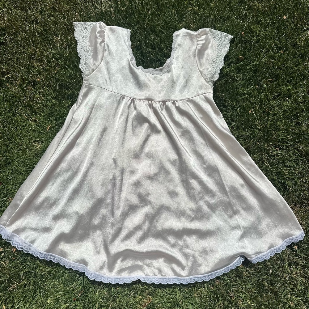 Vintage Dior Silk Babydoll Dress - Picture 5 of 5